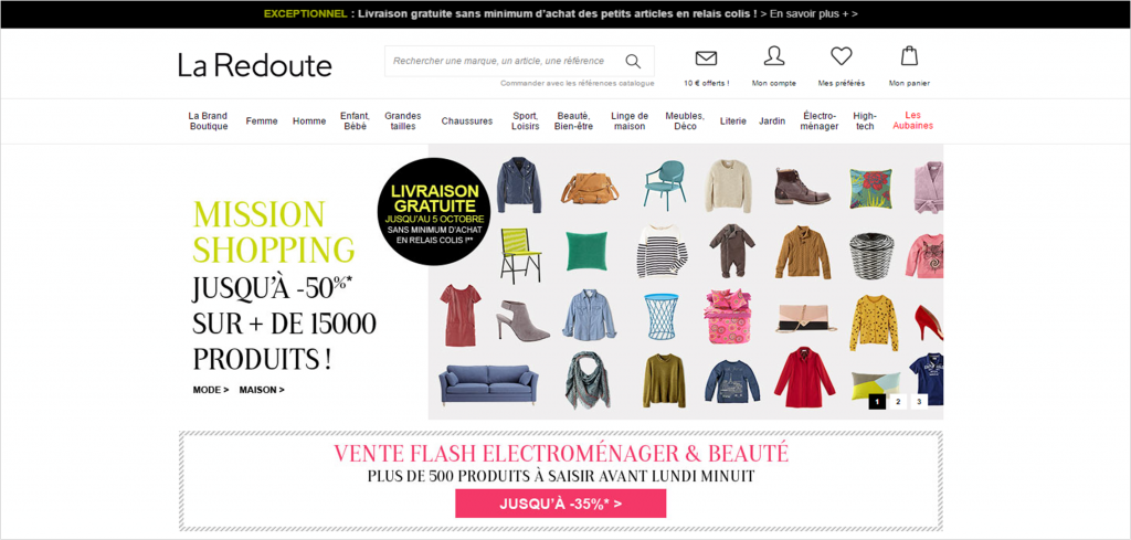 LaRedoute site internet 2015